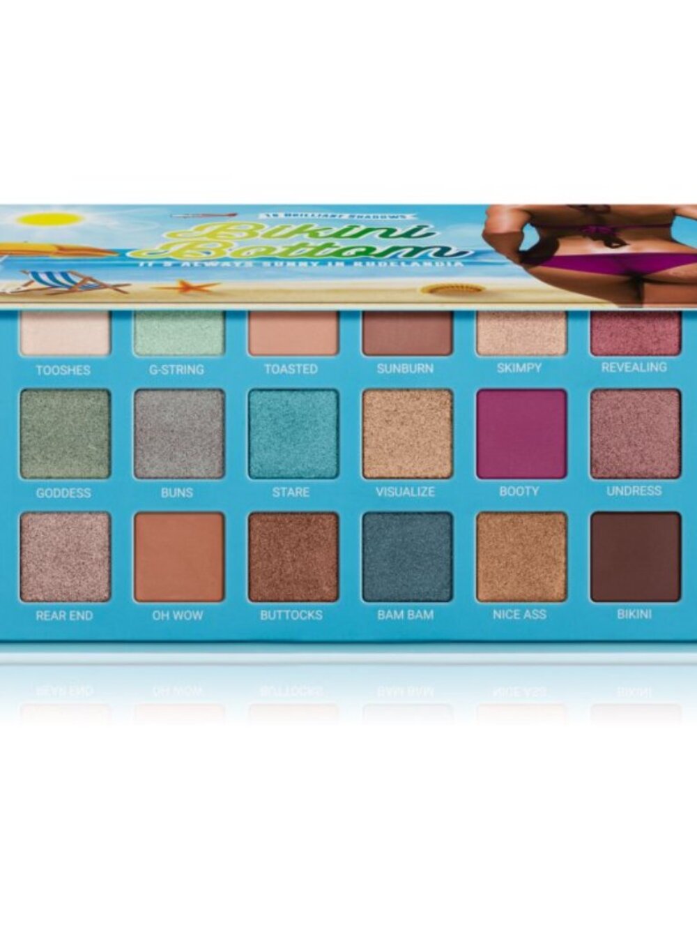Bikini Bottom 18 Eye Shadow by Rude Cosmetics for Women - 0.63 Oz Eye Shadow